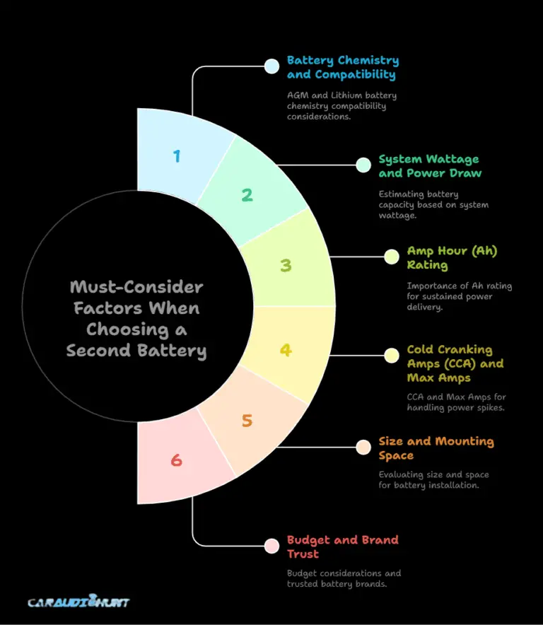 How to Choose a Second Battery for Car Audio (2025 Guide)