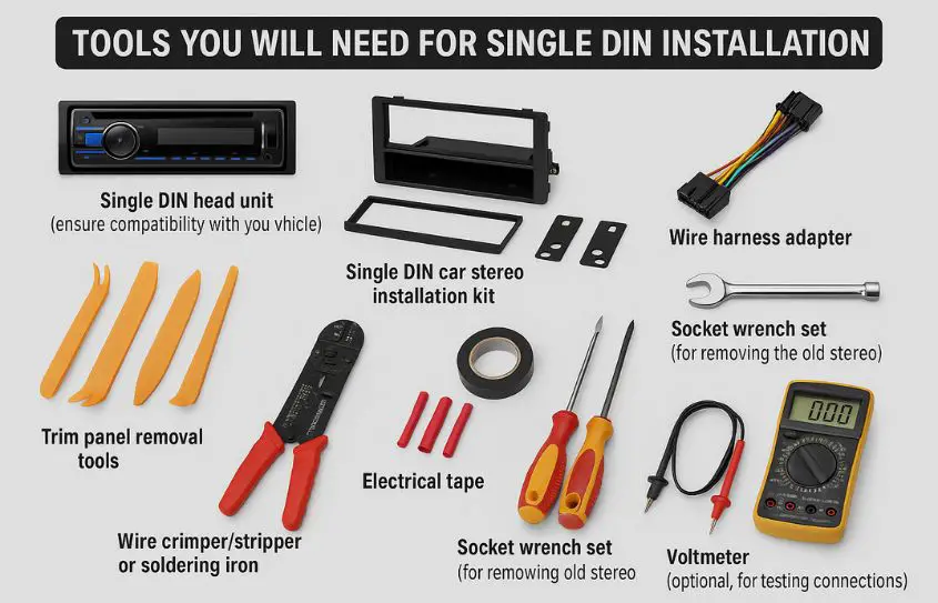 Tools You Will Need for Single DIN Installation