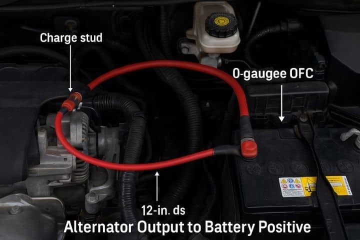 Alternator Output to Battery Positive Alternator Output to Battery Positive