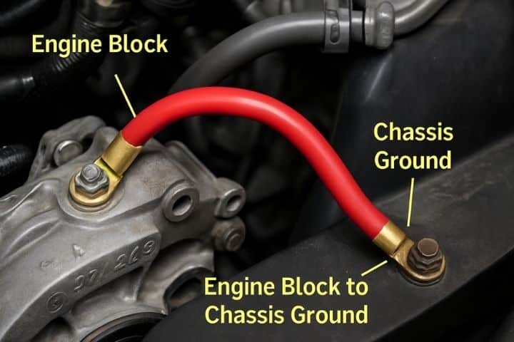 Engine Block to Chassis Ground Engine Block to Chassis Ground