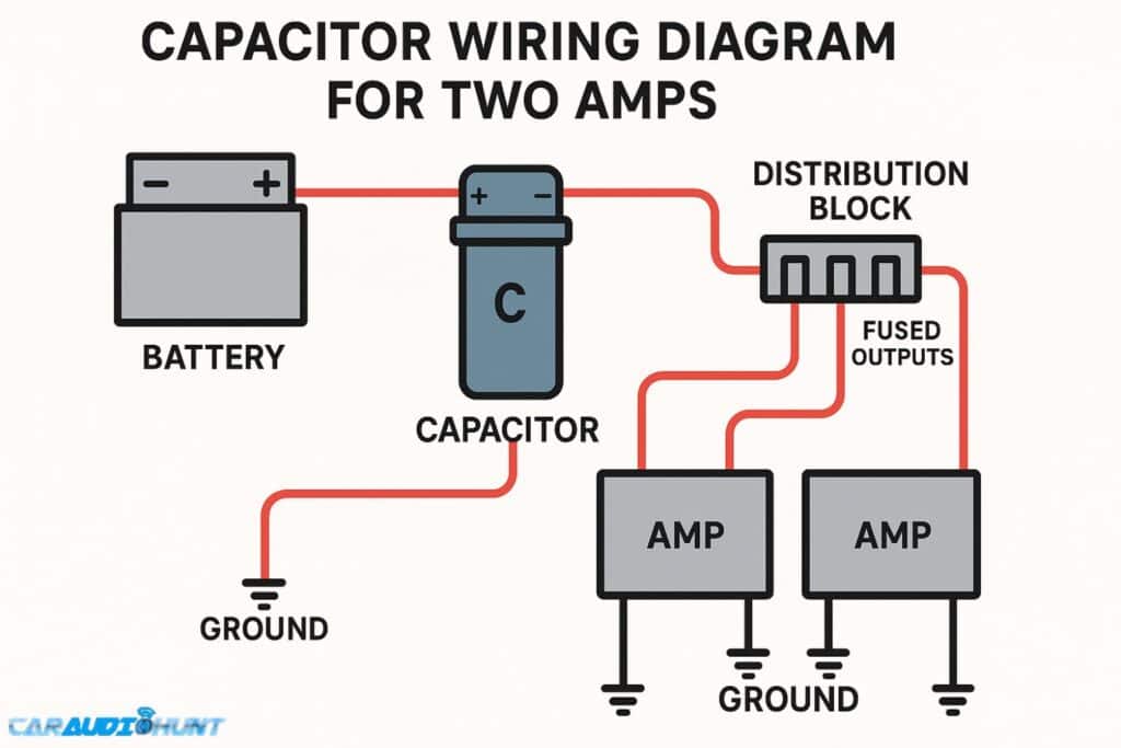 How To Wire A Car Audio Capacitor With Dual Amps – DIY Guide