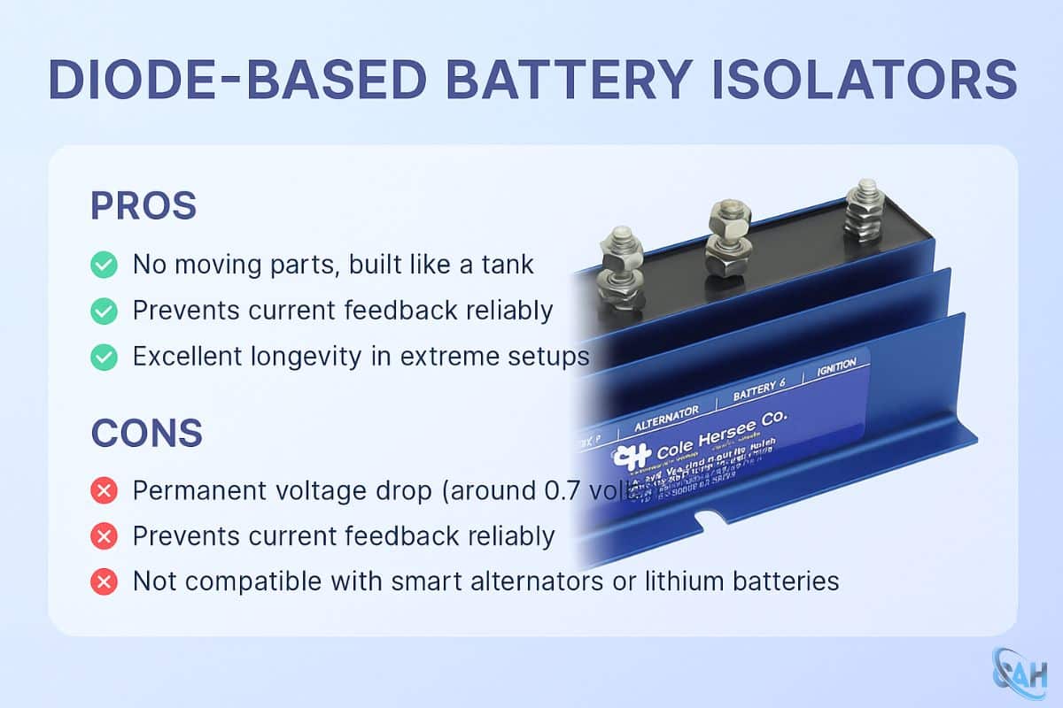 Diode-Based battery isolator