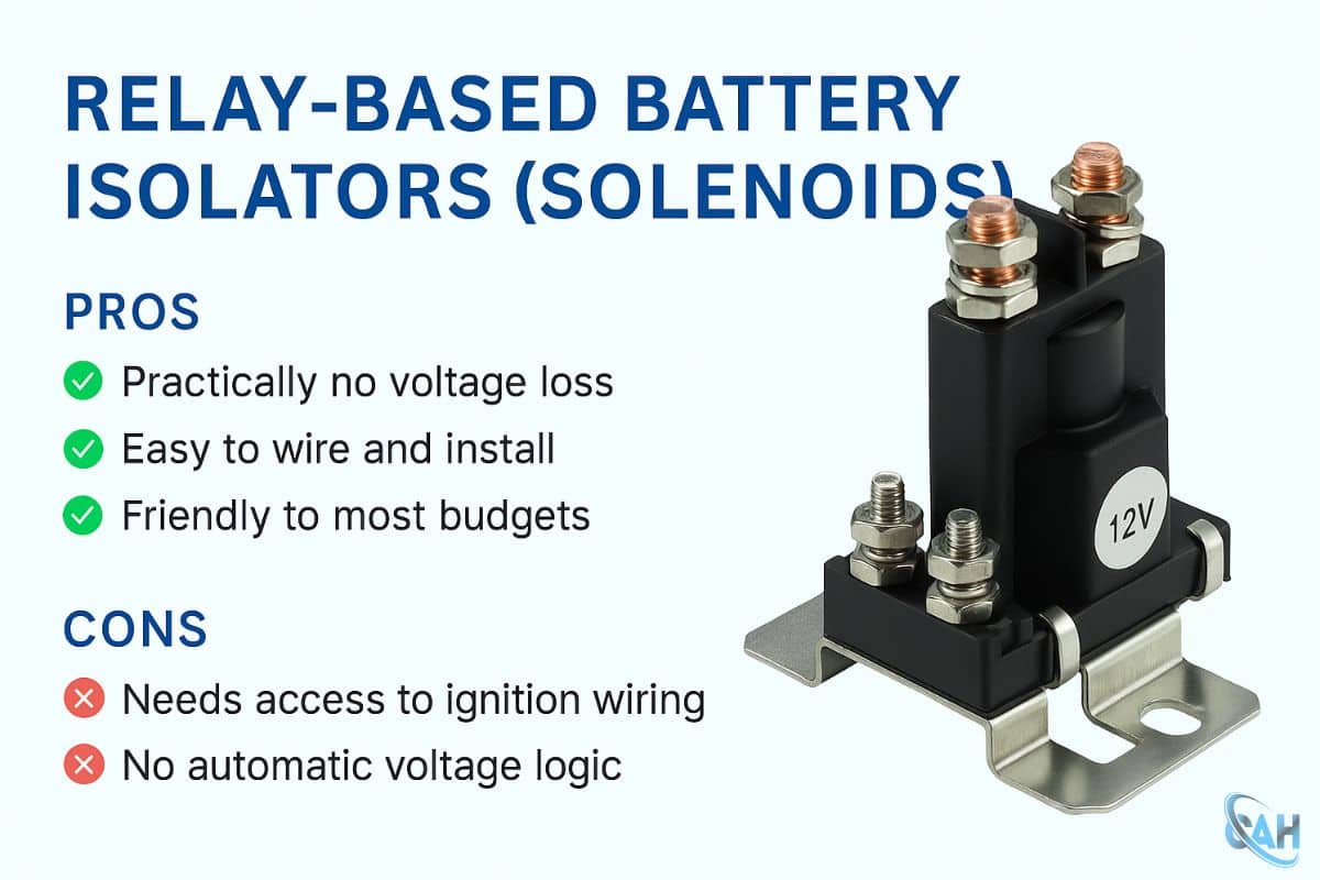 Relay-Based Battery Isolators (Solenoids)
